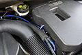The battery box has an opening on the left large enough for even the heaviest gauge.
